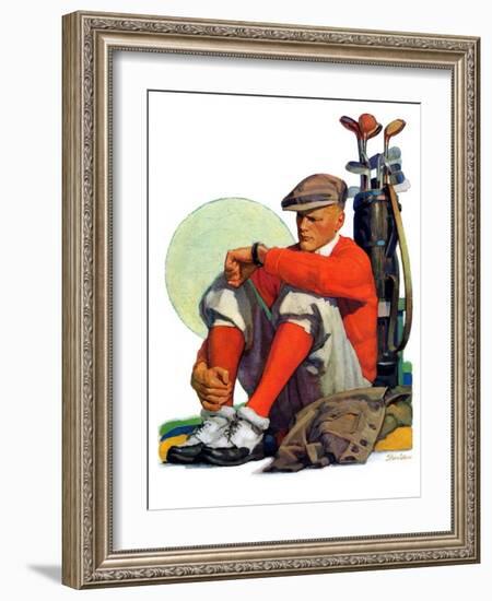 "Golfer Kept Waiting,"September 12, 1931-John E. Sheridan-Framed Giclee Print