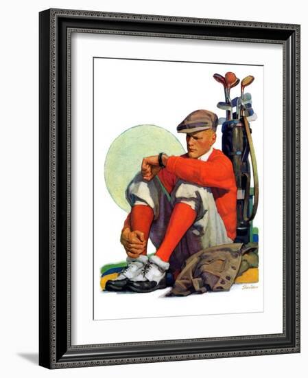 "Golfer Kept Waiting,"September 12, 1931-John E. Sheridan-Framed Giclee Print