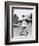 Golfer Ted Ray Swinging a Club Photograph-Lantern Press-Framed Premium Giclee Print