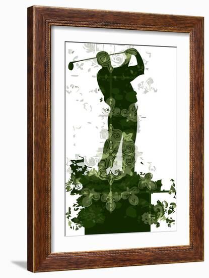 Golfer-Teofilo Olivieri-Framed Giclee Print