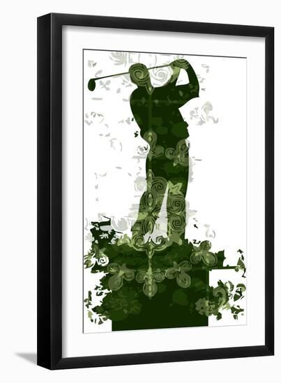 Golfer-Teofilo Olivieri-Framed Giclee Print