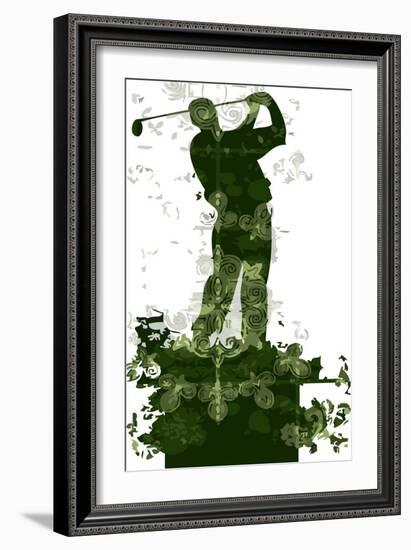 Golfer-Teofilo Olivieri-Framed Giclee Print