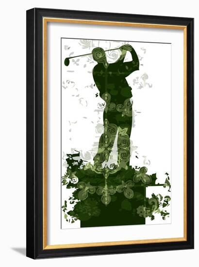 Golfer-Teofilo Olivieri-Framed Giclee Print