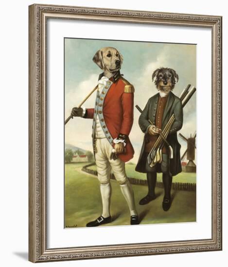 Golfers from the North-Thierry Poncelet-Framed Premium Giclee Print