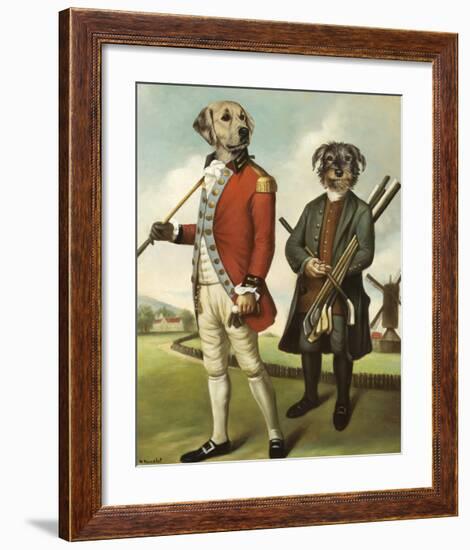 Golfers from the North-Thierry Poncelet-Framed Premium Giclee Print