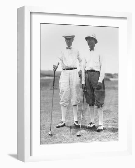 Golfers Mcdonald Smith and Walter Hagan, at Inwood, Long Island, on July 11, 1923-null-Framed Photo