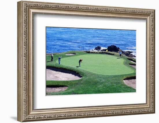 Golfers Pebble Beach, California, USA-null-Framed Photographic Print