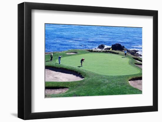 Golfers Pebble Beach, California, USA-null-Framed Photographic Print