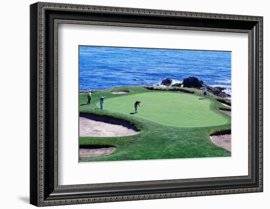 Golfers Pebble Beach, California, USA-null-Framed Photographic Print