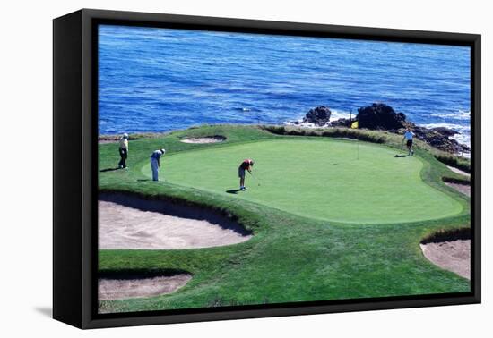 Golfers Pebble Beach, California, USA-null-Framed Premier Image Canvas