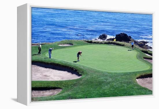 Golfers Pebble Beach, California, USA-null-Framed Premier Image Canvas