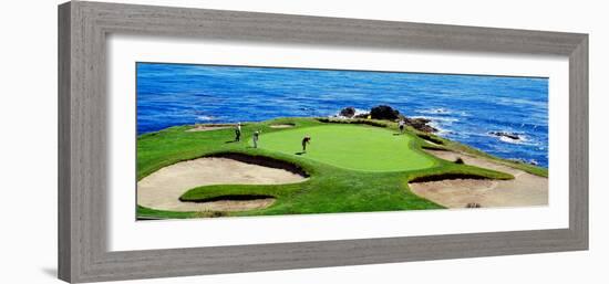 Golfers Pebble Beach, California, USA-null-Framed Photographic Print