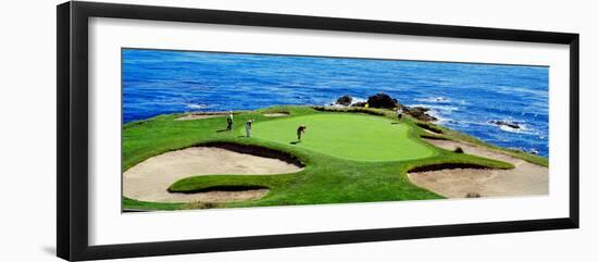 Golfers Pebble Beach, California, USA-null-Framed Photographic Print