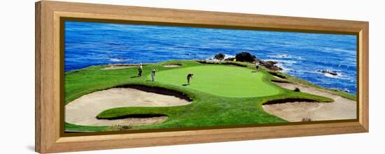 Golfers Pebble Beach, California, USA-null-Framed Premier Image Canvas