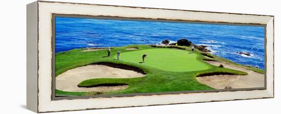 Golfers Pebble Beach, California, USA-null-Framed Premier Image Canvas