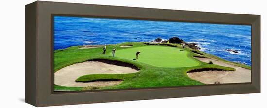 Golfers Pebble Beach, California, USA-null-Framed Premier Image Canvas