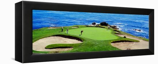 Golfers Pebble Beach, California, USA-null-Framed Premier Image Canvas