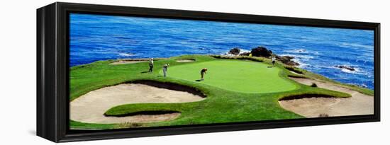 Golfers Pebble Beach, California, USA-null-Framed Premier Image Canvas