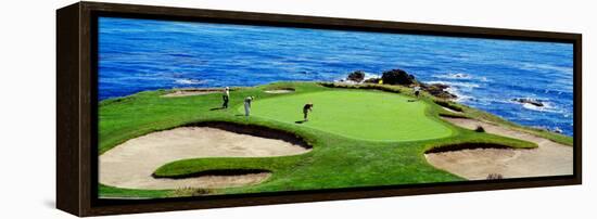 Golfers Pebble Beach, California, USA-null-Framed Premier Image Canvas