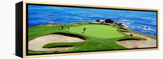 Golfers Pebble Beach, California, USA-null-Framed Premier Image Canvas