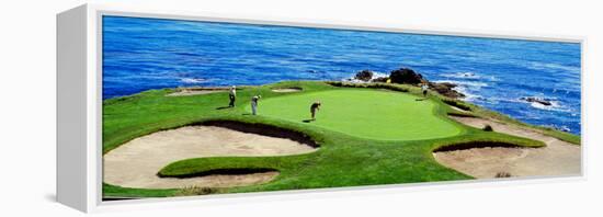 Golfers Pebble Beach, California, USA-null-Framed Premier Image Canvas