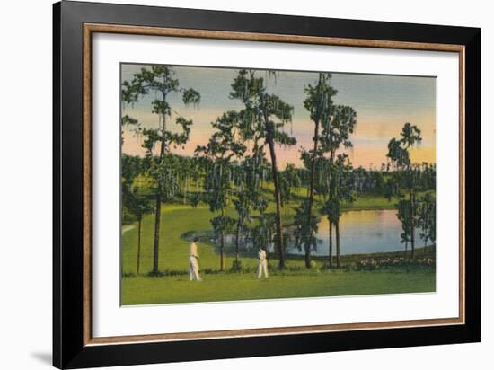 'Golfing, a year round sport in Florida', c1939-Unknown-Framed Giclee Print