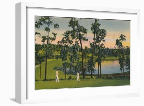 'Golfing, a year round sport in Florida', c1939-Unknown-Framed Giclee Print