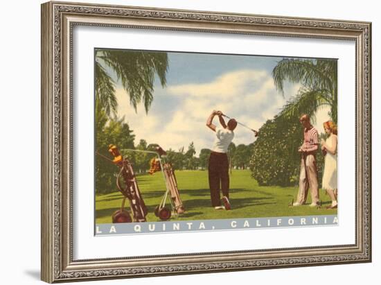 Golfing at La Quinta, California-null-Framed Art Print