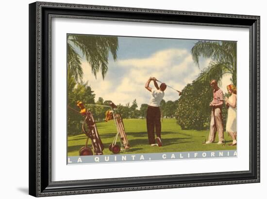 Golfing at La Quinta, California-null-Framed Art Print