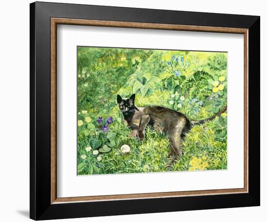 Golfing Cat-Hilary Jones-Framed Giclee Print