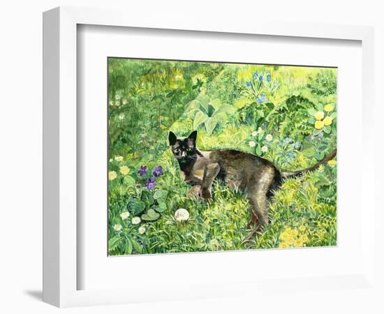 Golfing Cat-Hilary Jones-Framed Giclee Print