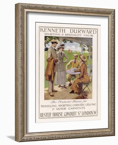 Golfing Clothes 1912-null-Framed Art Print