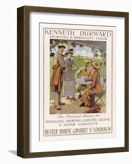 Golfing Clothes 1912-null-Framed Art Print