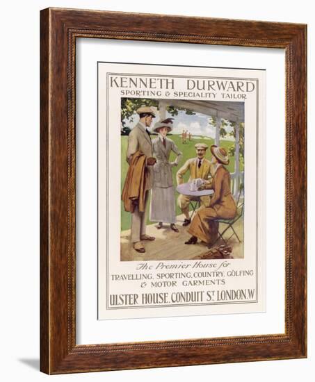 Golfing Clothes 1912-null-Framed Art Print