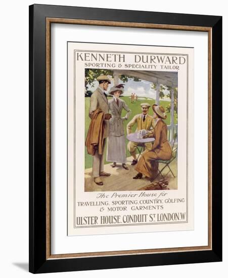 Golfing Clothes 1912-null-Framed Art Print