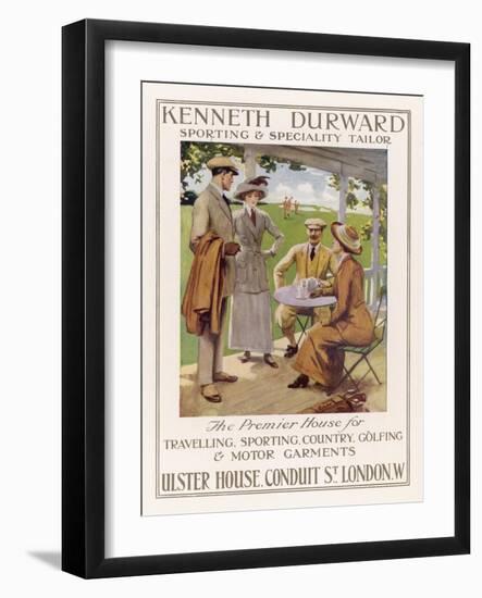 Golfing Clothes 1912-null-Framed Art Print