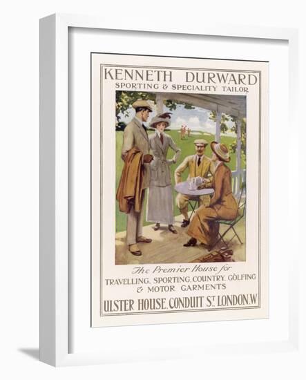 Golfing Clothes 1912-null-Framed Art Print