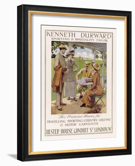 Golfing Clothes 1912-null-Framed Art Print