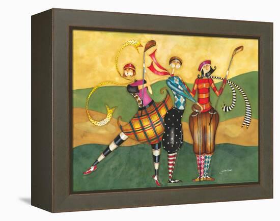 Golfing Girls-Jennifer Garant-Framed Premier Image Canvas