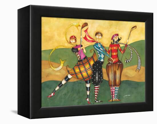 Golfing Girls-Jennifer Garant-Framed Premier Image Canvas