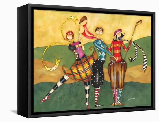 Golfing Girls-Jennifer Garant-Framed Premier Image Canvas