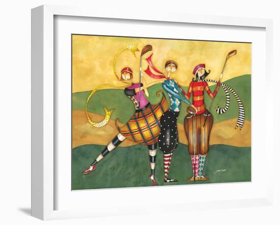 Golfing Girls-Jennifer Garant-Framed Giclee Print