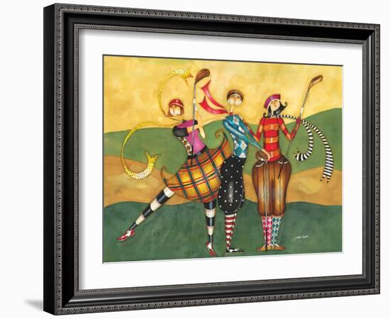 Golfing Girls-Jennifer Garant-Framed Giclee Print