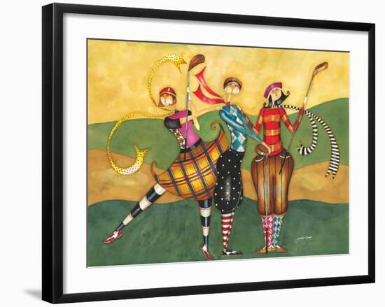 Golfing Girls-Jennifer Garant-Framed Giclee Print