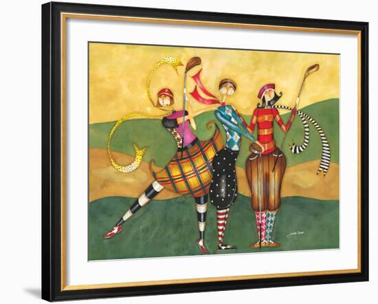 Golfing Girls-Jennifer Garant-Framed Giclee Print