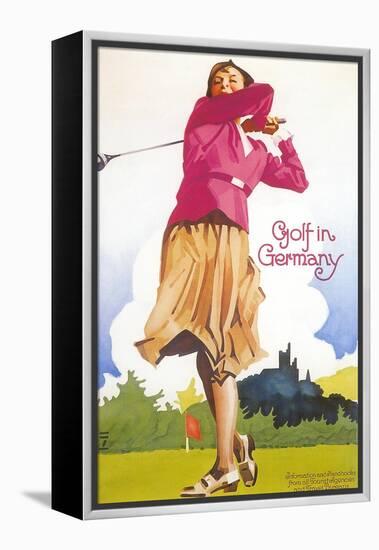 Golfing in Germany-null-Framed Stretched Canvas