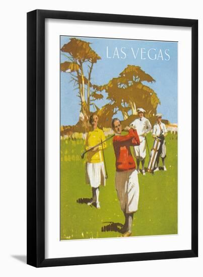 Golfing in Las Vegas, Nevada-null-Framed Art Print