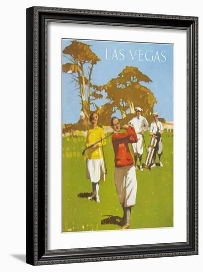 Golfing in Las Vegas, Nevada-null-Framed Art Print