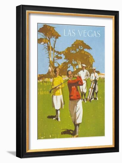 Golfing in Las Vegas, Nevada-null-Framed Art Print