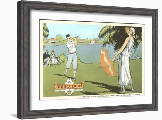 Golfing in Orlando, Florida-null-Framed Art Print